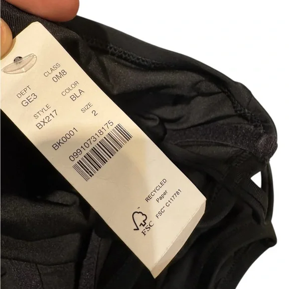 J CREW HERITAGE BALCONETTE ONE PIECE SWIMSUIT BLACK NEW W/TAGS SIZE  XS - Picture 7 of 8